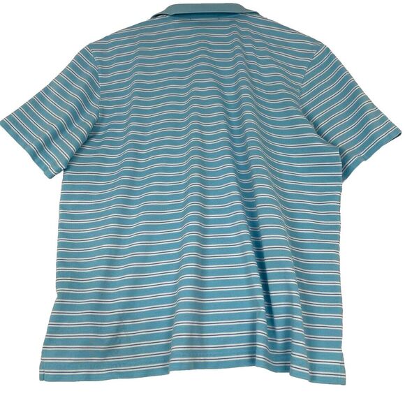 Vineyard Vines Men's size XL Blue Polo Shirt, Classic White Stripes 100% Cotton - Picture 2 of 12